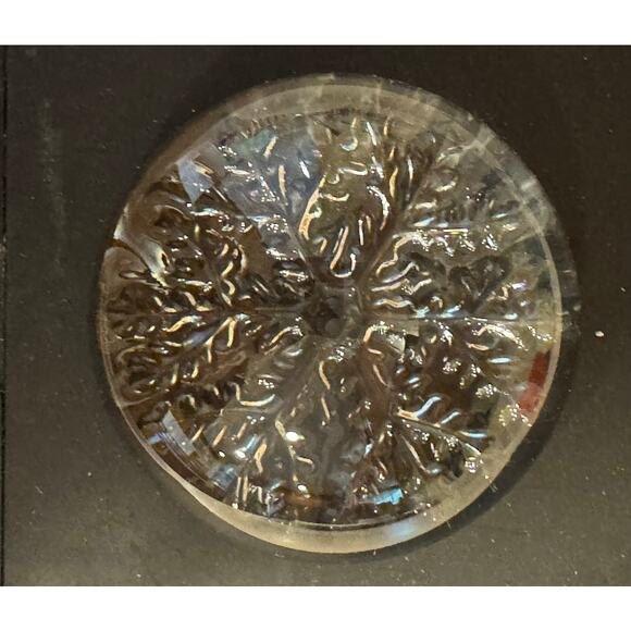 Genuine Lead Crystal Echt Bleikristall Cristal France Paperweight Snowflake - Picture 1 of 5